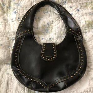 Black bag with gold studs